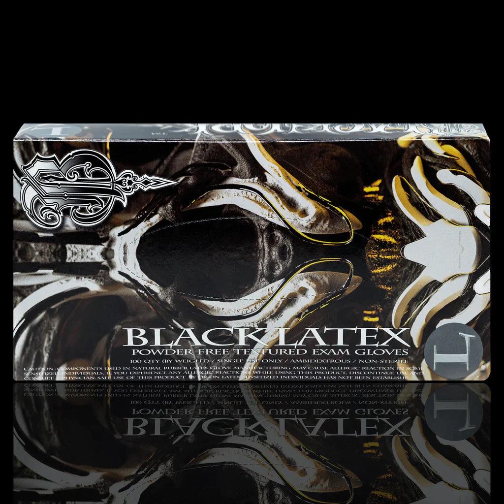 Blackwork Latex Tattoo Gloves - Box - Ghidorah Supply